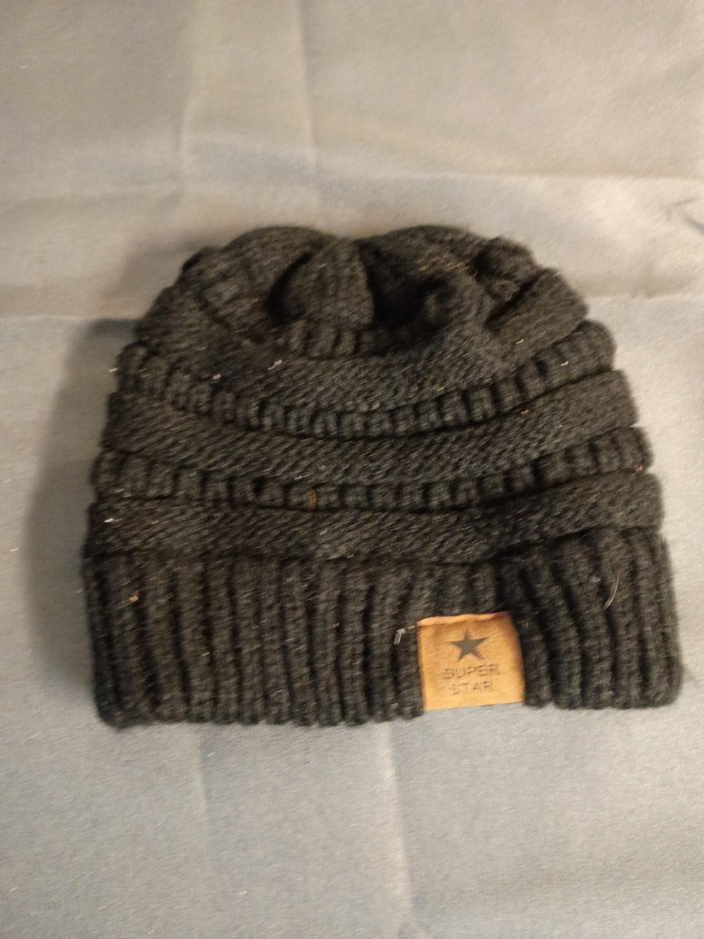 Black Knit Beanie for Kids